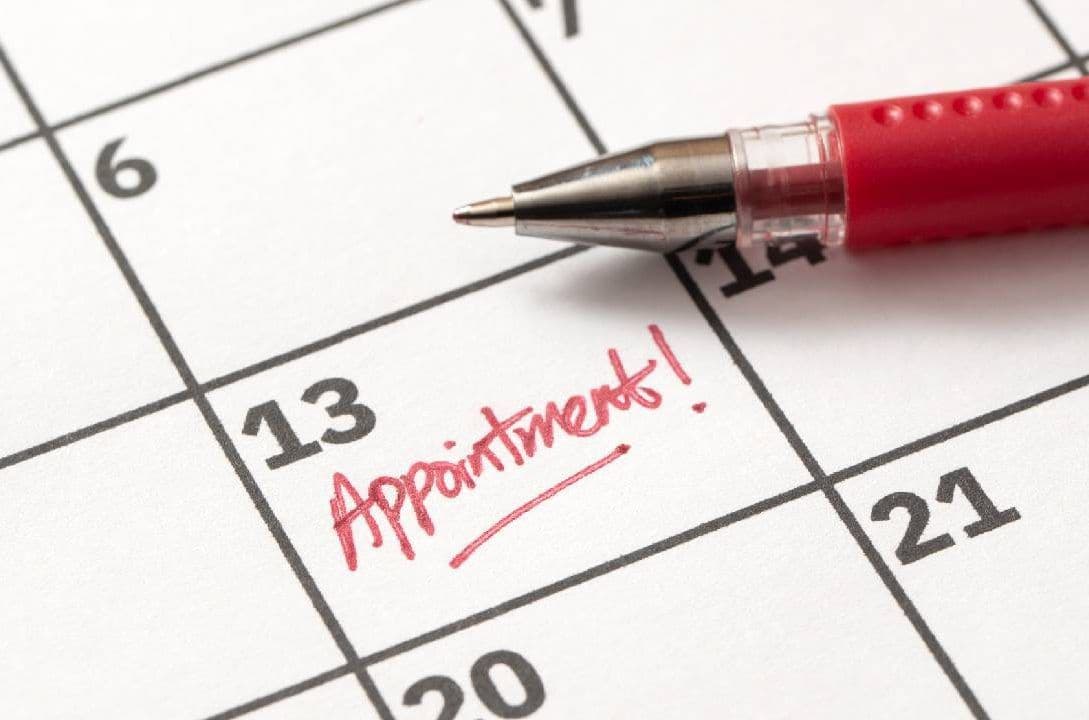 Appointment scheduling team at work